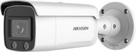 Hikvision DS-2CD2T27G2-L 4mm ColorVu bullet camera angled view