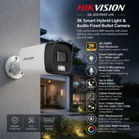 Hikvision DS-2CE17K0T-LFS 3K hybrid audio bullet camera