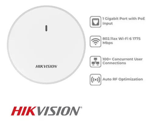 HIKVISION Wi-Fi 6 1800M CEILING ACCESS POINT - NeonSales {{ shop.shopifyCountryName }}