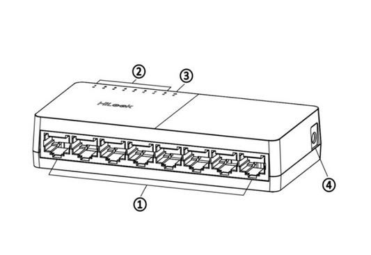 HILOOK 8 PORT GIGABIT SWITCH - NeonSales {{ shop.shopifyCountryName }}