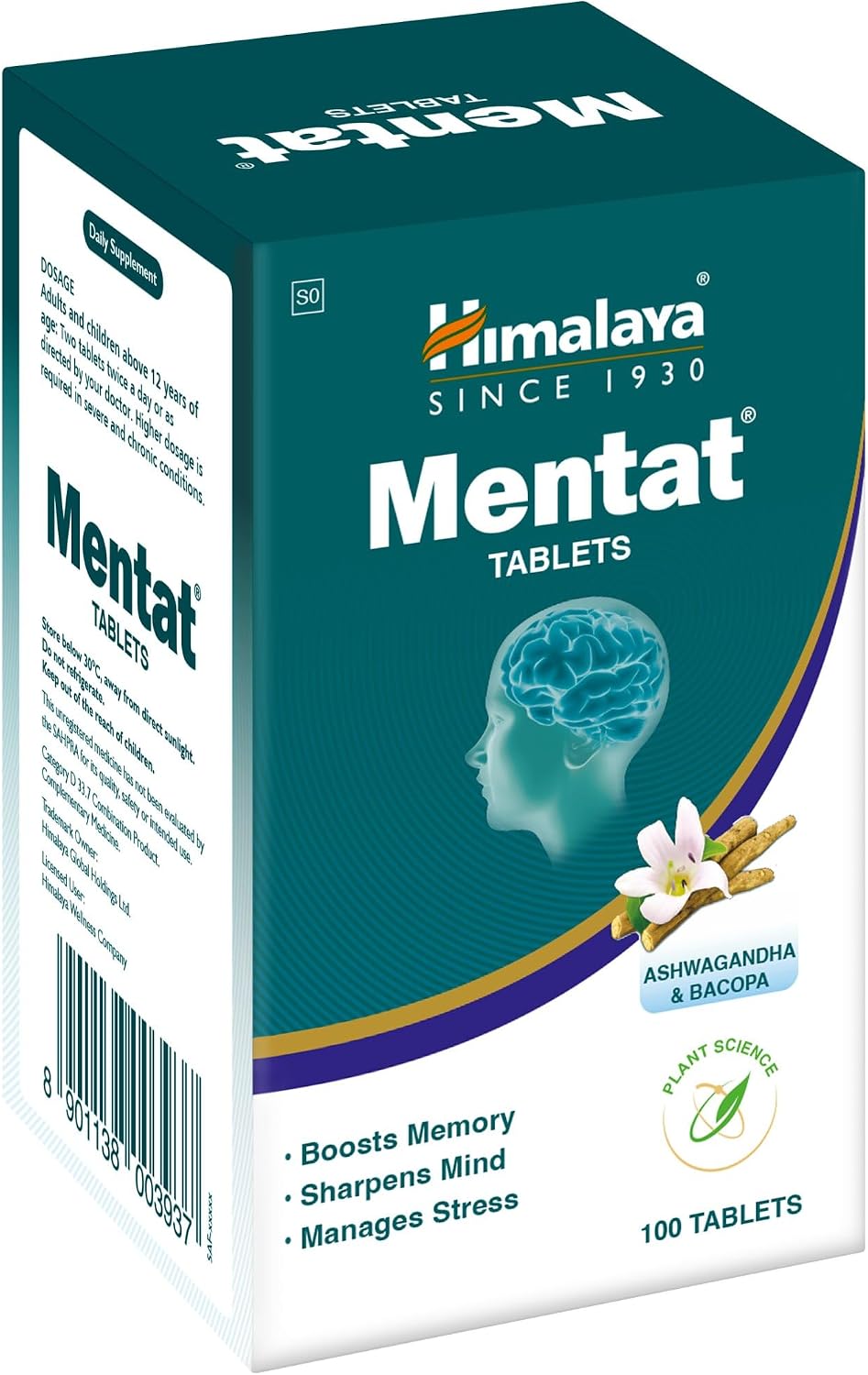 Himalaya Mentat Tablets 100s - product view 2