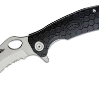 HONEY BADGER CLAW SERRATED FLIPPER - SMALL BLACK - NeonSales {{ shop.shopifyCountryName }}
