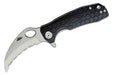 HONEY BADGER CLAW SERRATED FLIPPER - SMALL BLACK - NeonSales {{ shop.shopifyCountryName }}