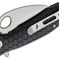 HONEY BADGER CLAW SERRATED FLIPPER - SMALL BLACK - NeonSales {{ shop.shopifyCountryName }}