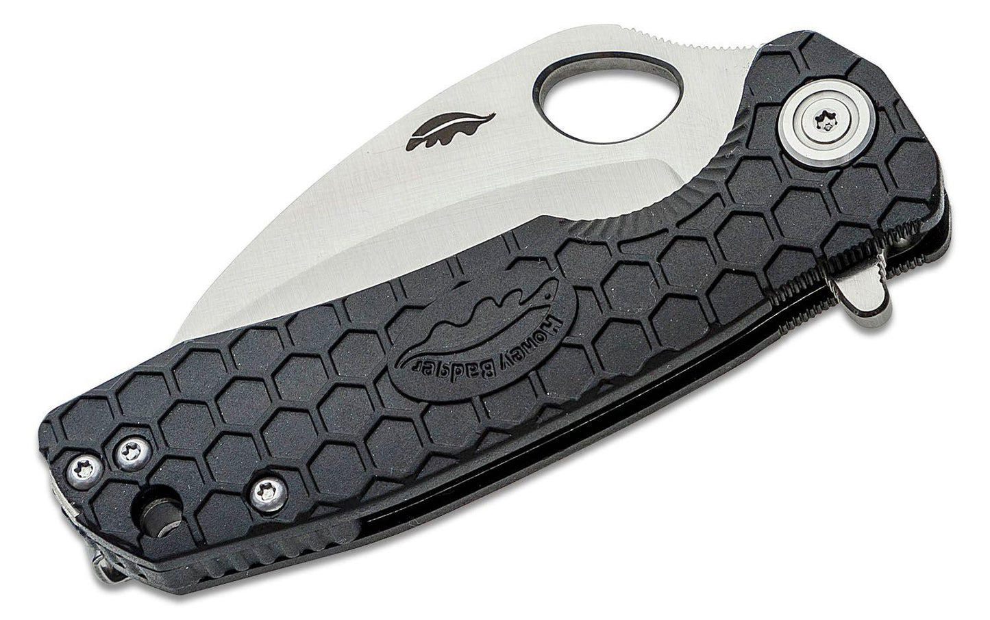 HONEY BADGER CLAW SERRATED FLIPPER - SMALL BLACK - NeonSales {{ shop.shopifyCountryName }}