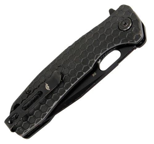 HONEY BADGER TANTO FLIPPER D2 - LARGE BLACK - NeonSales {{ shop.shopifyCountryName }}