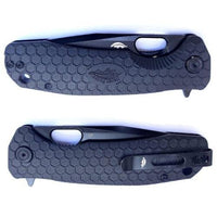 HONEY BADGER TANTO FLIPPER D2 - LARGE BLACK - NeonSales {{ shop.shopifyCountryName }}