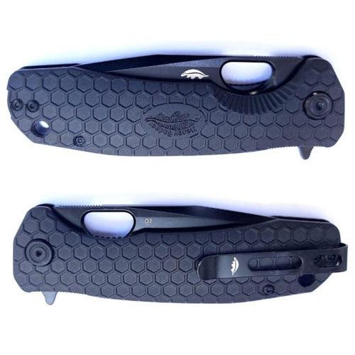 HONEY BADGER TANTO FLIPPER D2 - LARGE BLACK - NeonSales {{ shop.shopifyCountryName }}