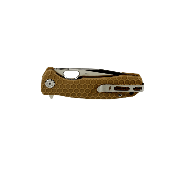 HONEY BADGER TANTO FLIPPER - LARGE TAN - NeonSales {{ shop.shopifyCountryName }}