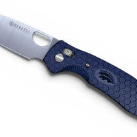Honey Badger Beretta Cross-Bolt Drop-Point Med/Large Blue Folding Knife