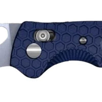 Honey Badger Beretta Cross-Bolt Drop-Point Med/Large Blue Folding Knife