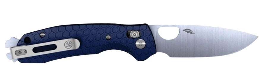 Honey Badger Beretta Cross-Bolt Drop-Point Med/Large Blue Folding Knife