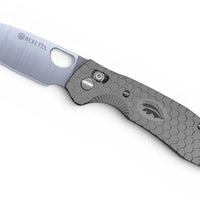 Honey Badger Beretta Cross-Bolt Drop-Point Med/Large Grey Folding Knife