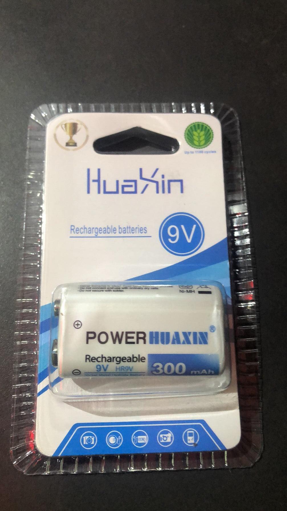 HUAXIN Ni-MH 9V BATTERY (RECHARGEABLE) - 300 MAH - NeonSales South Africa