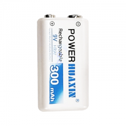 HUAXIN Ni-MH 9V BATTERY (RECHARGEABLE) - 300 MAH - NeonSales South Africa