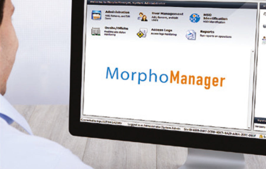 IDEMIA MorphoManager software interface