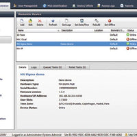 IDEMIA MorphoManager biometric device management screen