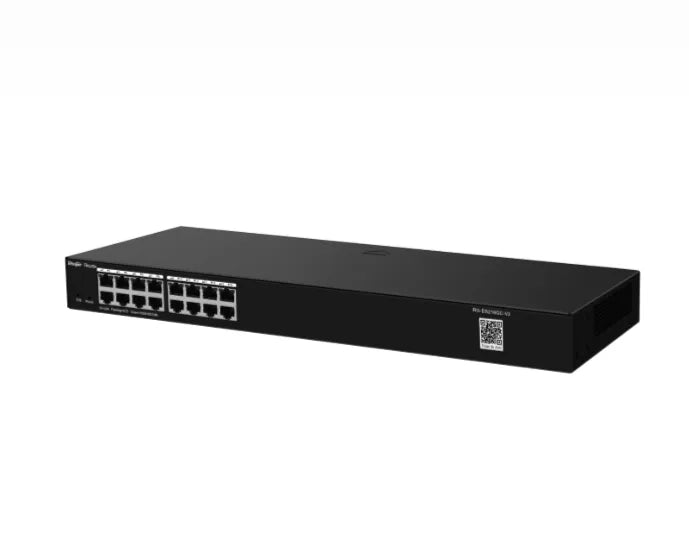 16-port Ethernet network switch for CCTV, security systems, and business networking