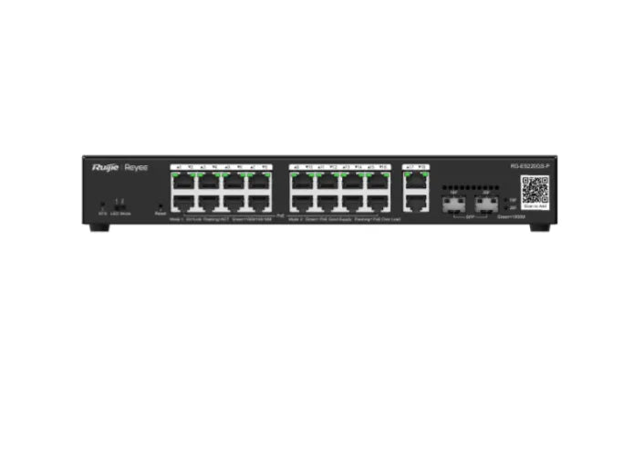 RUIJIE RG-ES220GS-P NETWORK SWITCH - 20G 16POE 2SF - NeonSales {{ shop.shopifyCountryName }}