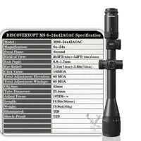 DISCOVERY MS 6-24X42 AOAC SCOPE - NeonSales {{ shop.shopifyCountryName }}