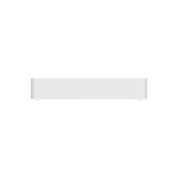 Minimalist white wireless soundbar speaker on a plain white background