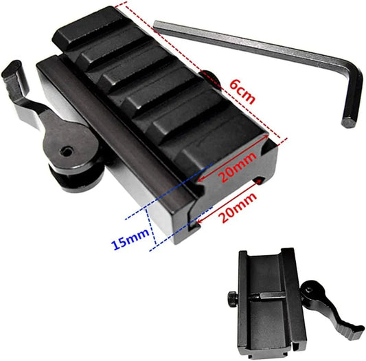 PICATINNY RISER WITH QUICK DETACH - L-60MM H-15MM - NeonSales {{ shop.shopifyCountryName }}