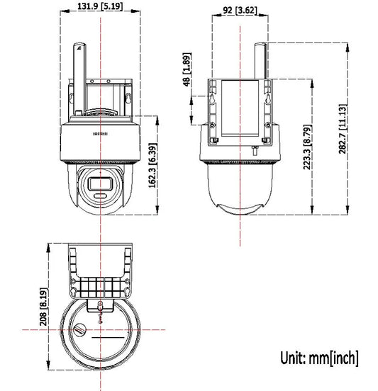 HIKVISION SOLAR 4G 4MP PT CAMERA - DS-2CFSP4/4G