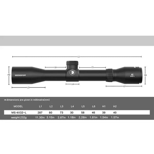 DISCOVERY MS 4X32-L SCOPE - NeonSales {{ shop.shopifyCountryName }}
