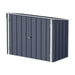 Cosmoplast 6x3ft Steel Bike Storage Shed, Anthracite