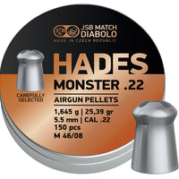 JSB .22 CAL DIABOLO HADES MONSTER 25.39GR - 150's - NeonSales {{ shop.shopifyCountryName }}