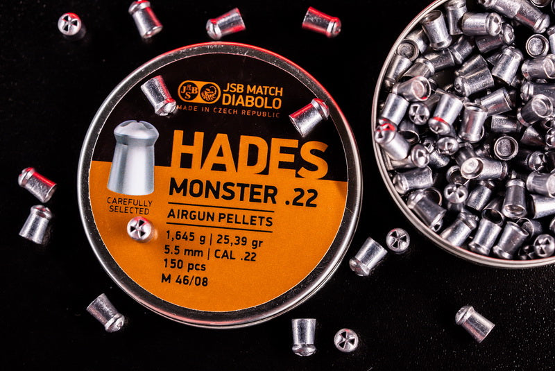 JSB .22 CAL DIABOLO HADES MONSTER 25.39GR - 150's - NeonSales {{ shop.shopifyCountryName }}