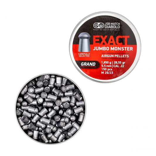 JSB .22 JUMBO MONSTER GRAND 28.55GR - 150's - NeonSales {{ shop.shopifyCountryName }}