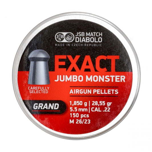 JSB .22 JUMBO MONSTER GRAND 28.55GR - 150's - NeonSales {{ shop.shopifyCountryName }}