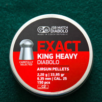 JSB .25 CAL EXACT KING HEAVY 33.95GR - 300's - NeonSales {{ shop.shopifyCountryName }}