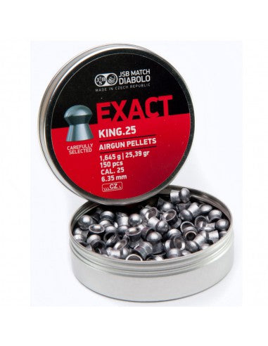 JSB .25 CAL EXACT KING HEAVY 33.95GR - 300's - NeonSales {{ shop.shopifyCountryName }}