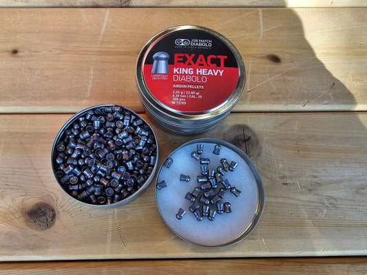 JSB .25 CAL EXACT KING HEAVY 33.95GR - 300's - NeonSales {{ shop.shopifyCountryName }}