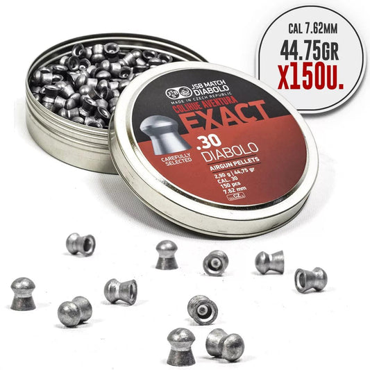 JSB EXACT DIABOLO 7.62MM (44.75GR) - 150's - NeonSales {{ shop.shopifyCountryName }}