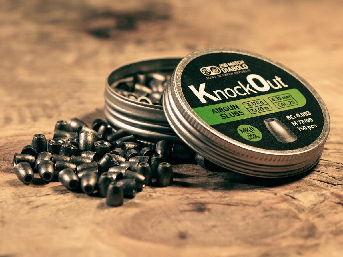 JSB KNOCK OUT 6.35MM (33.49GR) MK II - 150's - NeonSales {{ shop.shopifyCountryName }}
