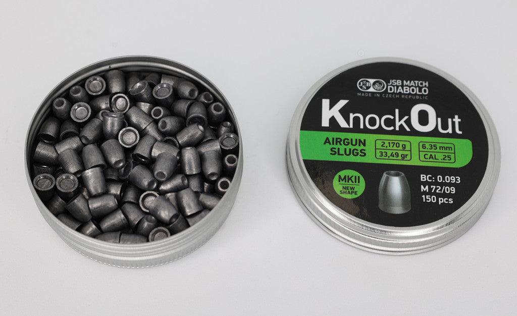 JSB KNOCK OUT 6.35MM (33.49GR) MK II - 150's - NeonSales {{ shop.shopifyCountryName }}