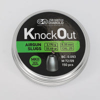 JSB KNOCK OUT 6.35MM (33.49GR) MK II - 150's - NeonSales {{ shop.shopifyCountryName }}