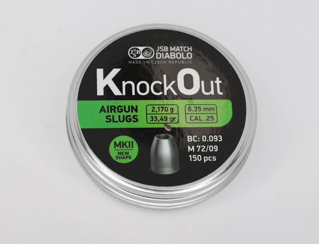 JSB KNOCK OUT 6.35MM (33.49GR) MK II - 150's - NeonSales {{ shop.shopifyCountryName }}