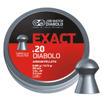 JSB Match Diabolo Exact .20 pellets - tin and pellet view