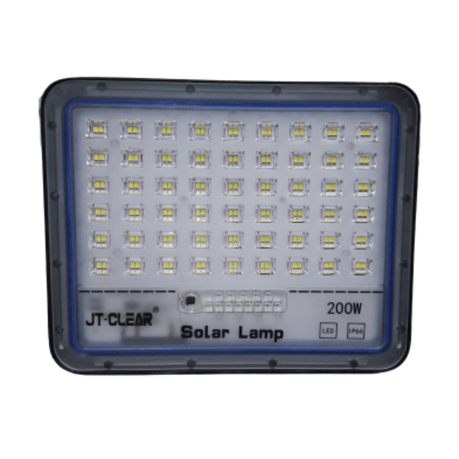 JT-CLEAR SOLAR FLOOD LAMP W/ SOLAR PANEL, 200W - NeonSales South Africa