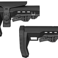 Key Arma ATOM-CP black buttstock with removable cheek riser comparison