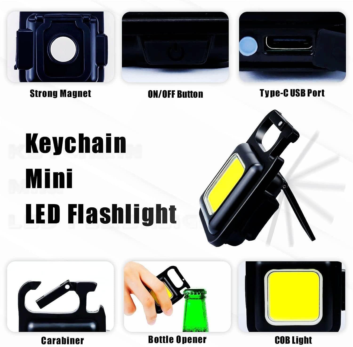 KEYCHAIN LED SQUARE (BRIGHT) 25X25 - USB RECHARGE - NeonSales South Africa