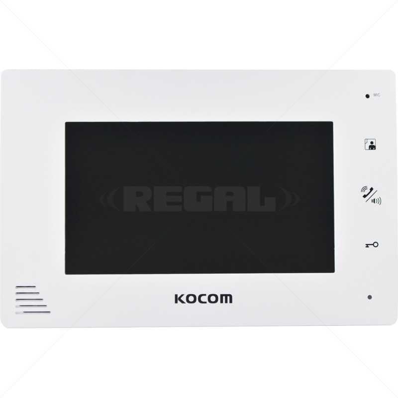 KOCOM 4WIRE 7" COLOR HANDSFREE MONITOR WHITE - NeonSales {{ shop.shopifyCountryName }}