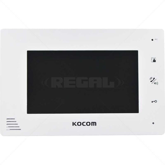 KOCOM 4WIRE 7" COLOR HANDSFREE MONITOR WHITE - NeonSales {{ shop.shopifyCountryName }}
