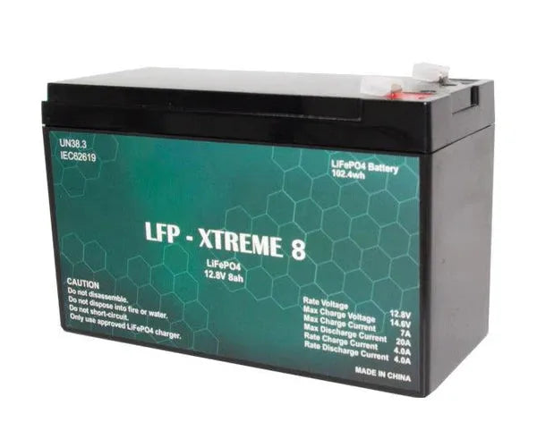LFP-XTREME 8 12.8V 8AH LIFEPO4 BATTERY - NeonSales {{ shop.shopifyCountryName }}