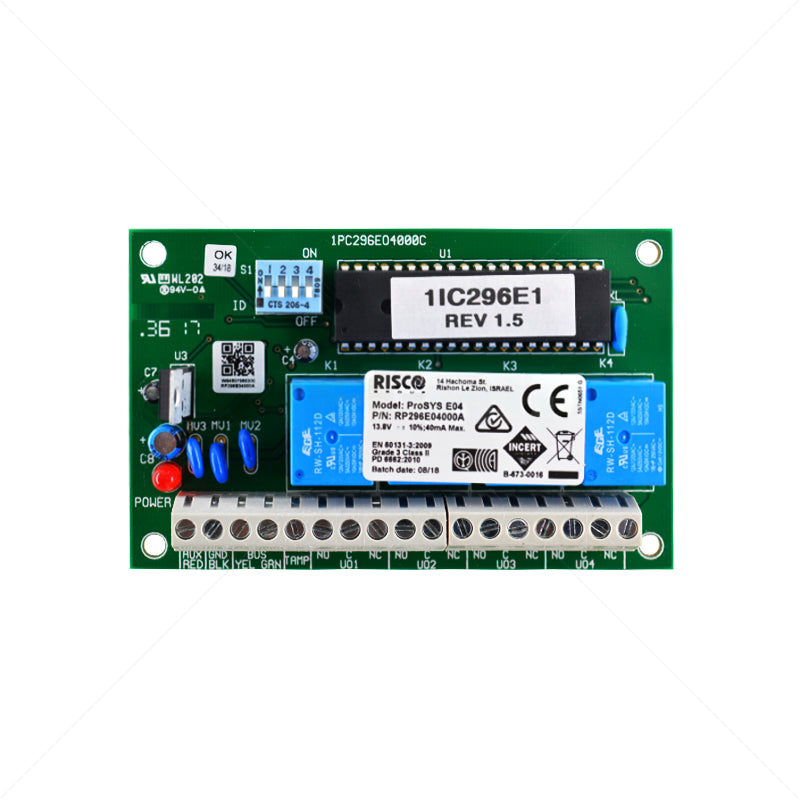 LIGHTSYS2 AND PROSYS PLUS 4 RELAY OUTPUT MODULE 3A - NeonSales {{ shop.shopifyCountryName }}