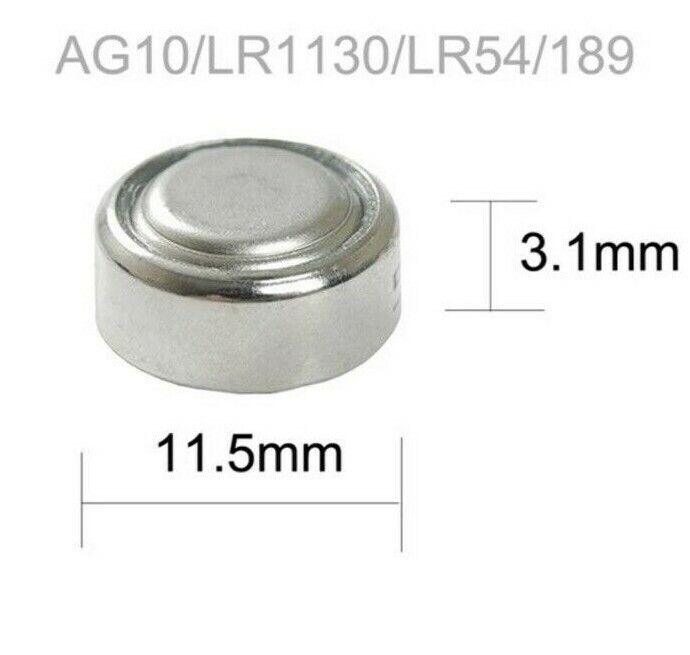 LR1130 / AG10 ALKALINE BATTERY 1.55V 1's - NeonSales {{ shop.shopifyCountryName }}